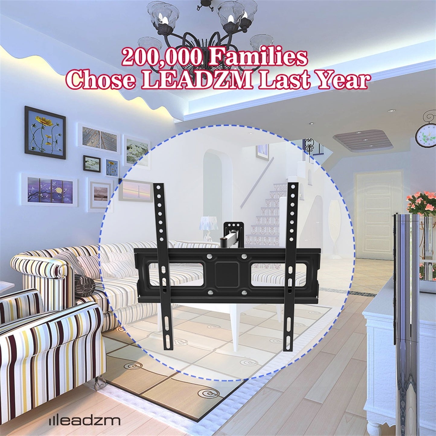 32-65 Inch Single Pendulum Small Base TV Stand TMXD-103 Load Bearing 35KG