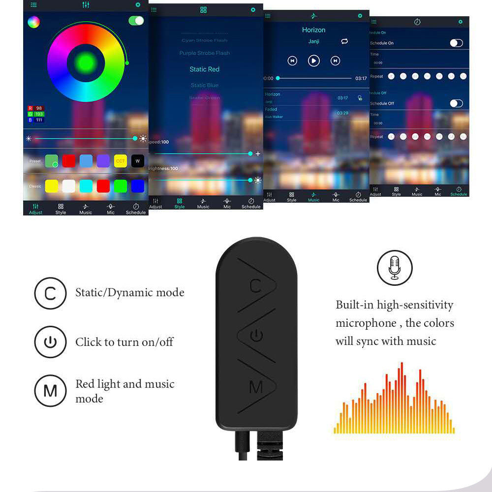 Car USB Atmosphere Light Modification Center Control Instrument Panel - AMI Electronics & Sounds