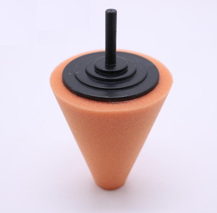 Car wheel polishing disc detail polishing wheel in the net steel ring polishing sponge plate with 6MM handle cone sponge wheel - AMI Electronics & Sounds