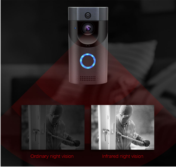 Home alarm smart wifi video doorbell wireless video intercom doorbell mobile phone remote video sea H1 program - AMI Electronics & Sounds