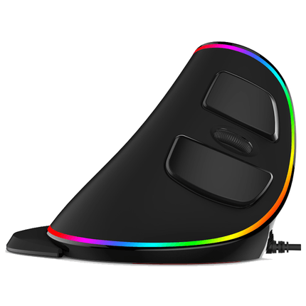 Vertical Ergonomic Snail RGB Anti-Mouse Hand Wired Mouse - AMI Electronics & Sounds