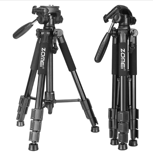 Compatible with Apple, New Zomei Tripod Z666 Professional Portable Travel Aluminum Camera Tripod Accessories Stand with Pan Head for Digital SLR Camera - AMI Electronics & Sounds