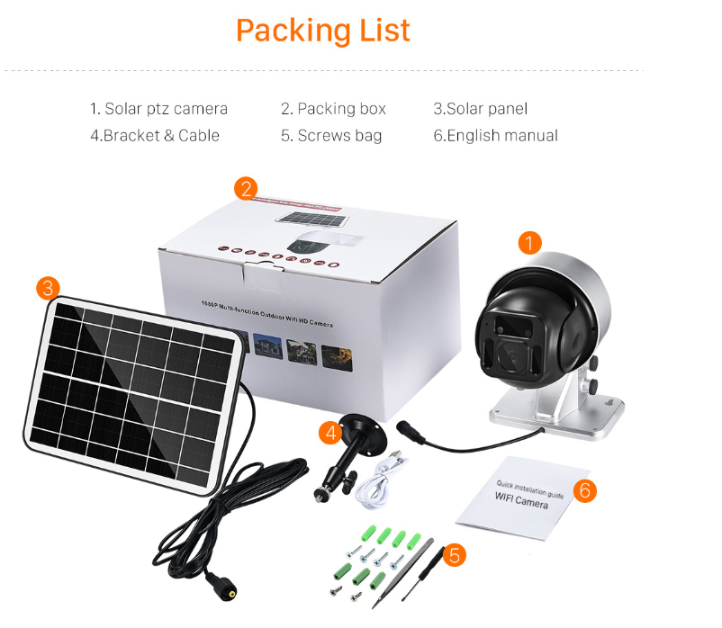 Solar Powered Wireless WiFi Surveillance Camera - AMI Electronics & Sounds