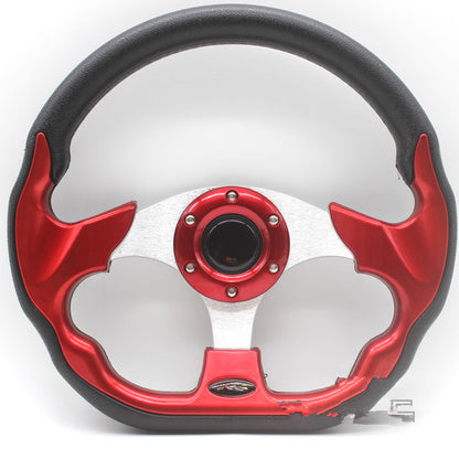 Car Steering Wheel Steering Wheel 520 Multicolor Racing Modified Steering Wheel Kart - AMI Electronics & Sounds