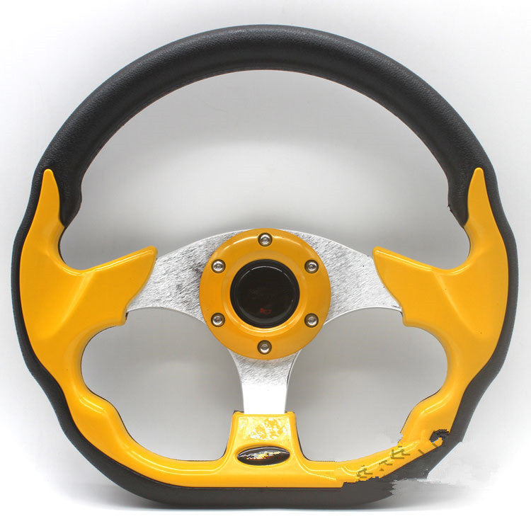 Car Steering Wheel Steering Wheel 520 Multicolor Racing Modified Steering Wheel Kart - AMI Electronics & Sounds