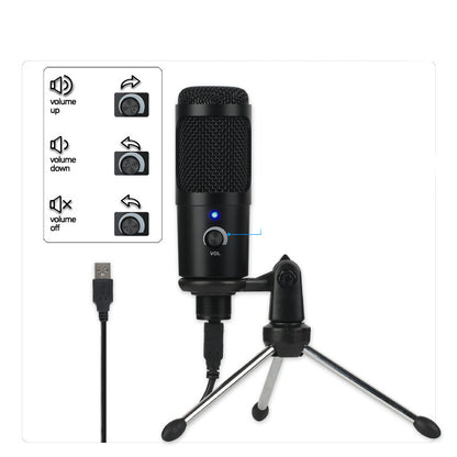 Microphone Computer Game Voice Microphone Live Recording Condenser Microphone - AMI Electronics & Sounds