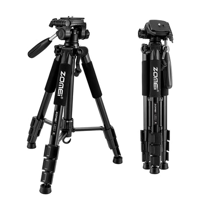 Compatible with Apple, New Zomei Tripod Z666 Professional Portable Travel Aluminum Camera Tripod Accessories Stand with Pan Head for Digital SLR Camera - AMI Electronics & Sounds