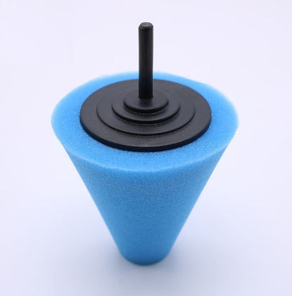 Car wheel polishing disc detail polishing wheel in the net steel ring polishing sponge plate with 6MM handle cone sponge wheel - AMI Electronics & Sounds