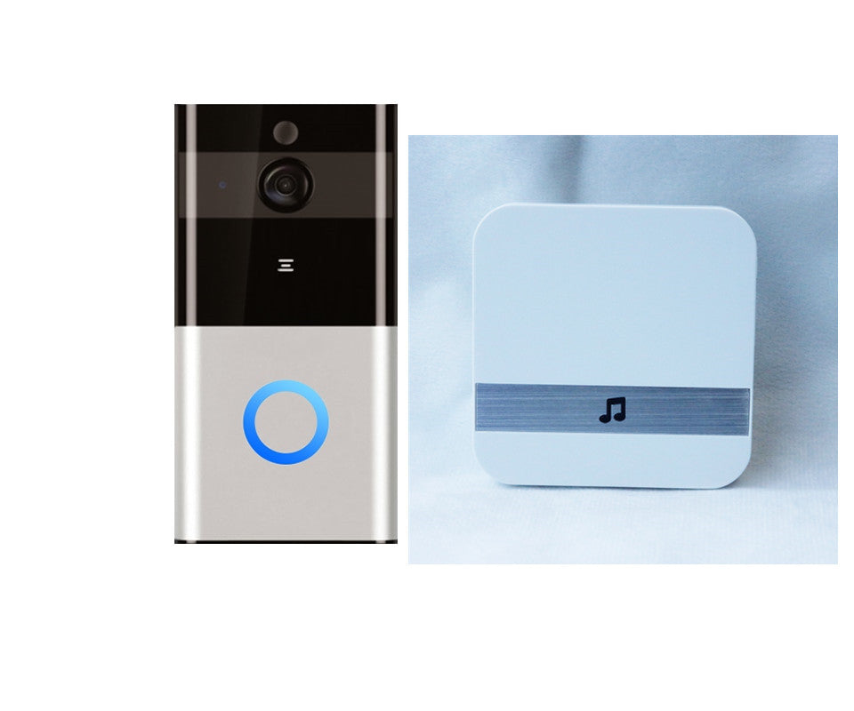 Marlboze 720P WIFI Visual Doorbell Wireless Intercom Doorbell PIR Motion Detection Night View SD card Video Smart Doorbell Ring - AMI Electronics & Sounds