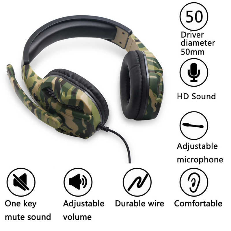 Camouflage gaming headset - AMI Electronics & Sounds