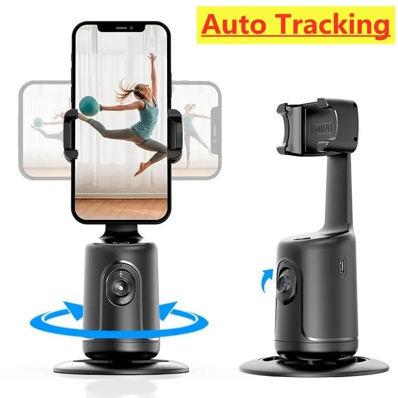 360 Auto Face Tracking Gimbal AI Smart Gimbal Face Tracking Auto Phone Holder For Smartphone Video Vlog Live Stabilizer Tripod - AMI Electronics & Sounds