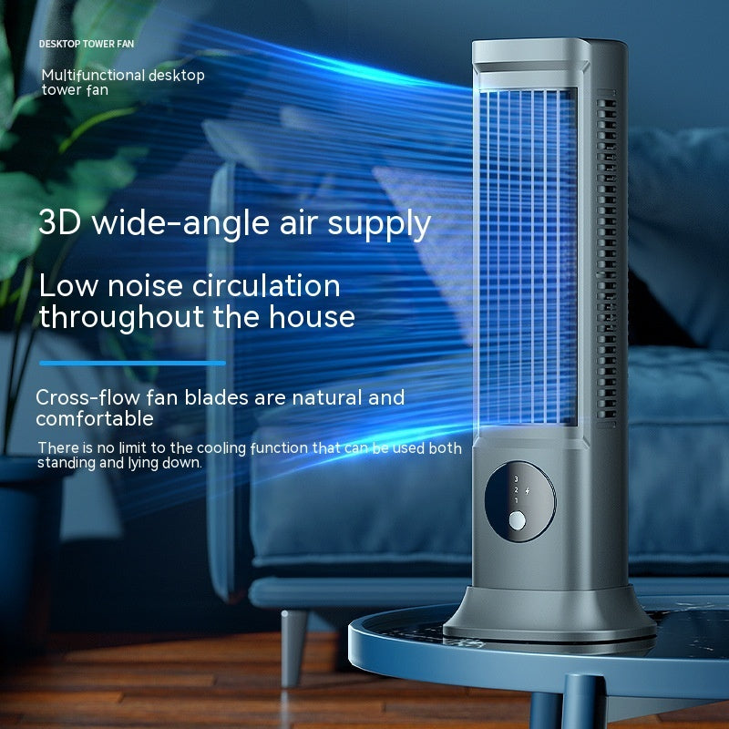 Silent And Portable USB Desktop Vertical Leafless Tower Fan - AMI Electronics & Sounds