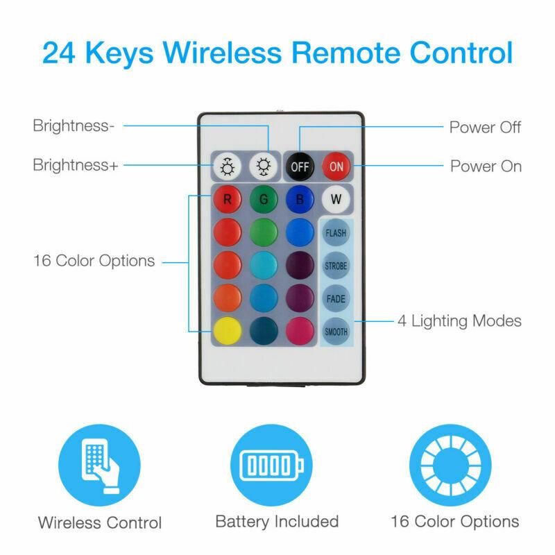 4x50CM USB 5V RGB LED Strip Background Light Remote Kit For TV Computer Lamp - AMI Electronics & Sounds