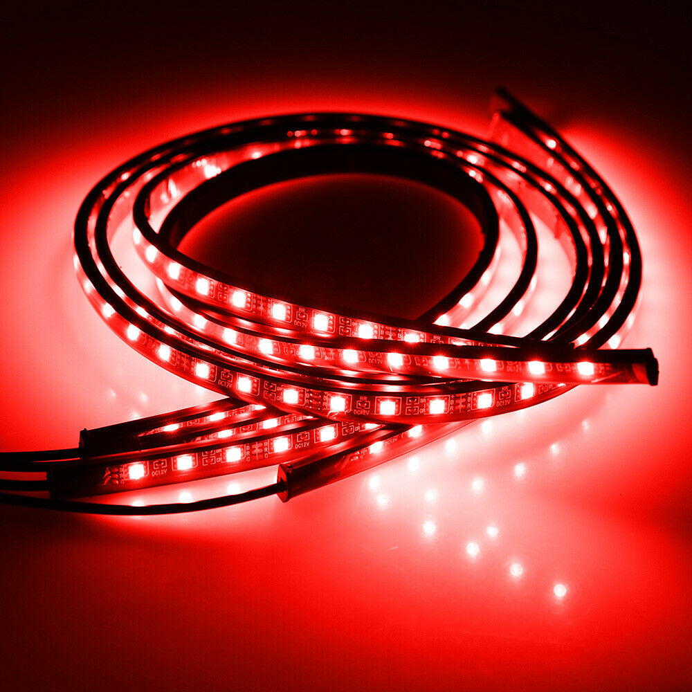 Car Underglow Light Flexible Strip LED Underbody Lights Remote APP Control Car Led Neon Light RGB Decorative Atmosphere Lamp - AMI Electronics & Sounds