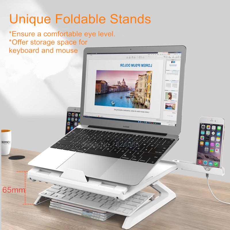 Notebook stand multifunctional folding lifting computer stand - AMI Electronics & Sounds