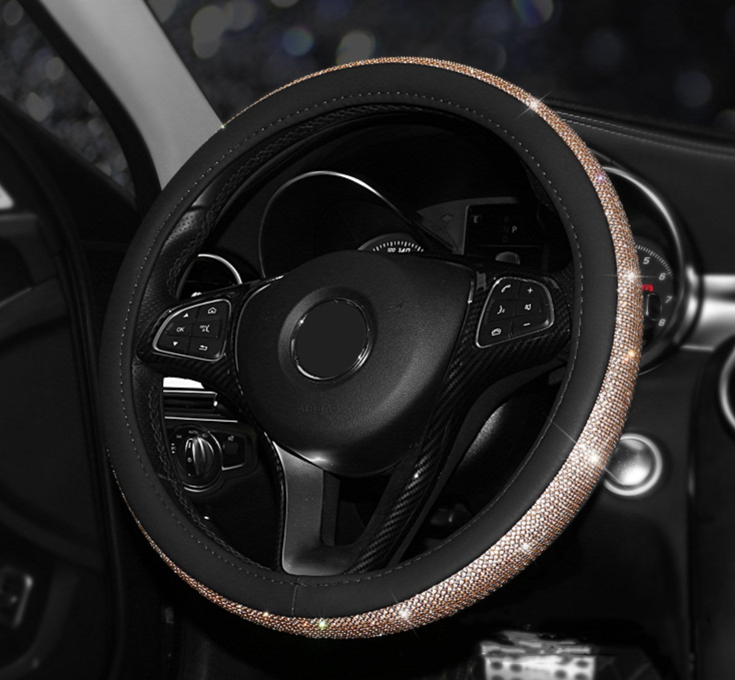 Rhinestone steering wheel cover - AMI Electronics & Sounds