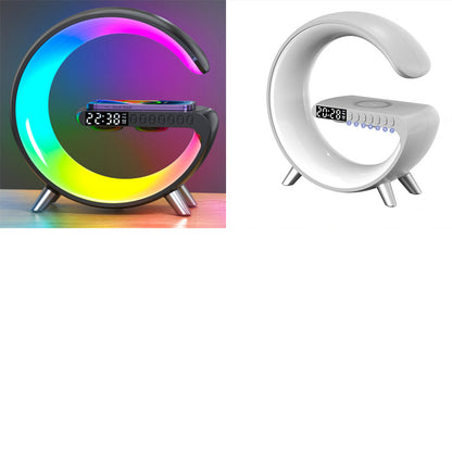 New Intelligent G Shaped LED Lamp Bluetooth Speake Wireless Charger Atmosphere Lamp App Control For Bedroom Home Decor - AMI Electronics & Sounds