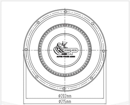 SP 8CW ENTRY LEVEL SUBWOOFER 8"/20CM 200WATT RMS (Pre-order)