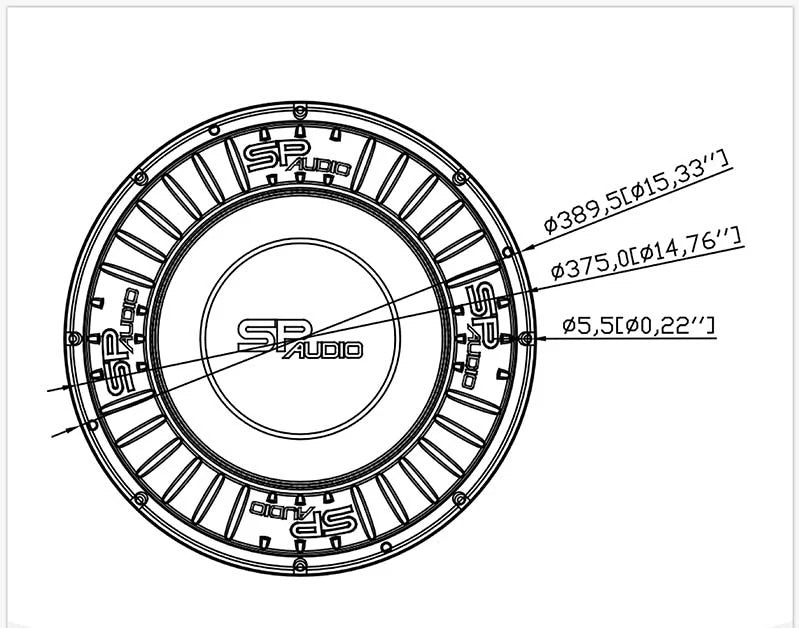 SP 15XXX CARBON FIBERS SUBWOOFER 15"/38CM 10000W RMS (Pre-order)