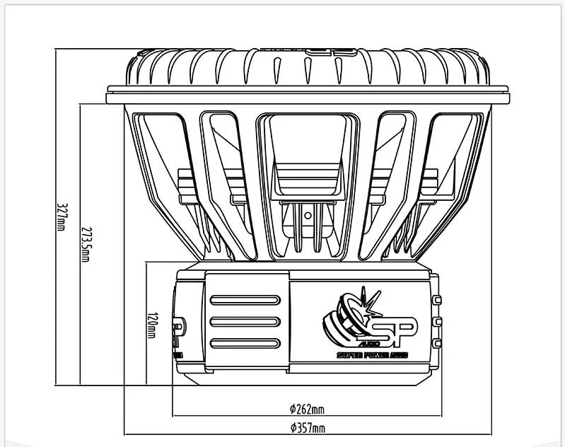 SP 15X CARBON FIBERS SUBWOOFER 15"/38CM 6000W RMS (Pre-order)