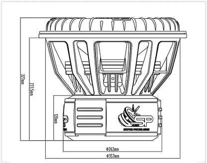 SP 15X CARBON FIBERS SUBWOOFER 15"/38CM 6000W RMS (Pre-order)