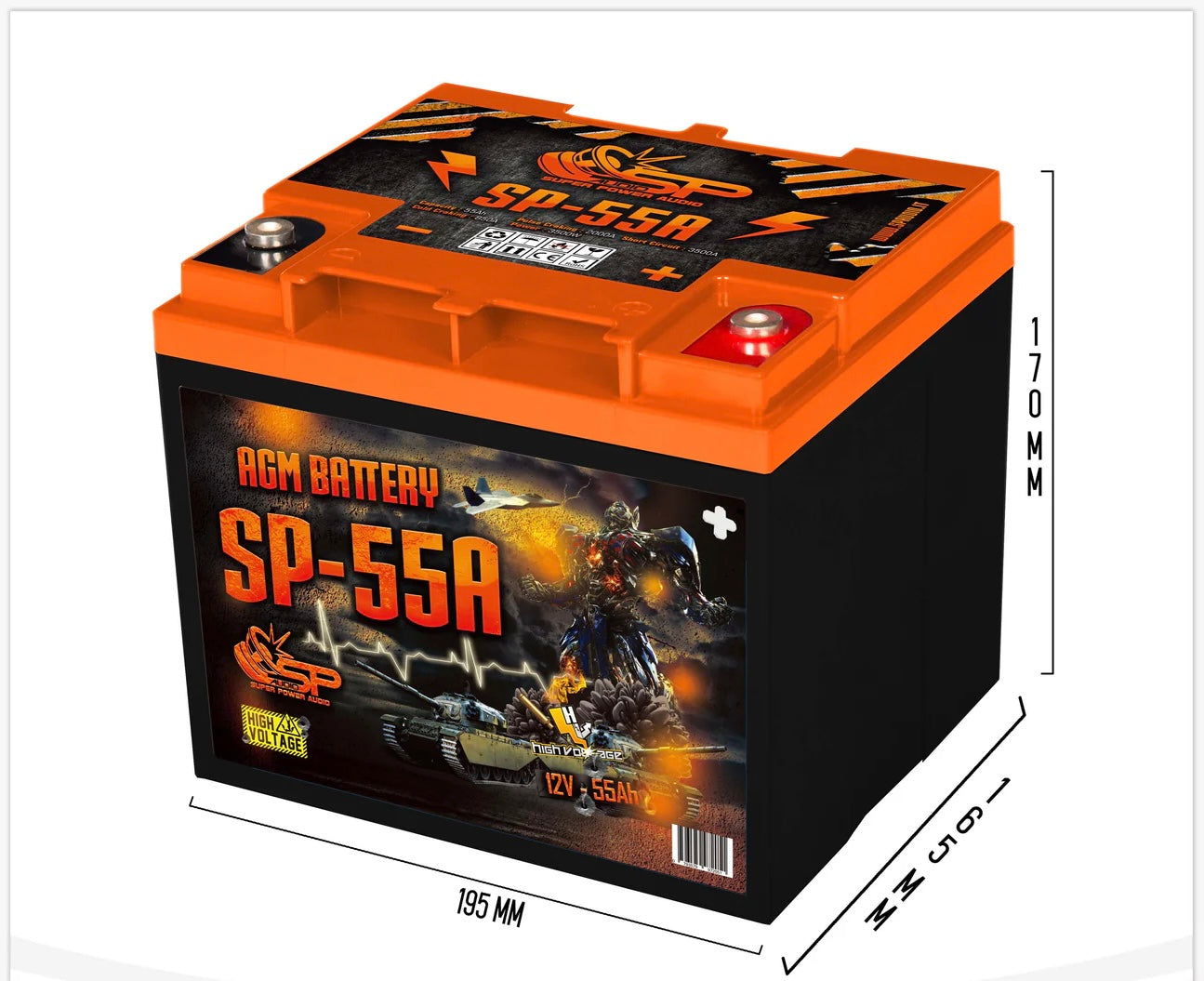 SP 55A AGM BATTERY LONG LIFE SPL