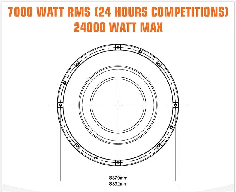 SP-15X (ROCKET LINE SUBWOOFER) 15"/38CM - 24000 WATT