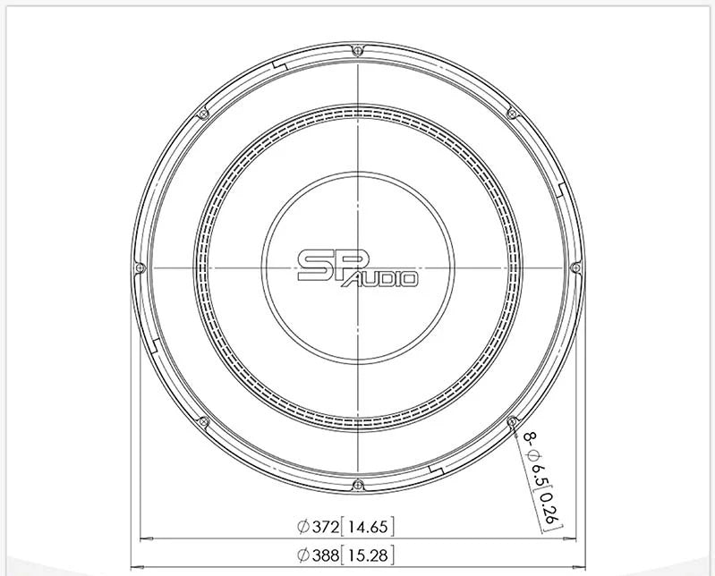 SP 15CC SUBWOOFER 15"/38CM 1000W RMS (Pre-order)