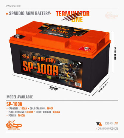 SP 100A AGM BATTERY LONG LIFE SPL (Pre-order)