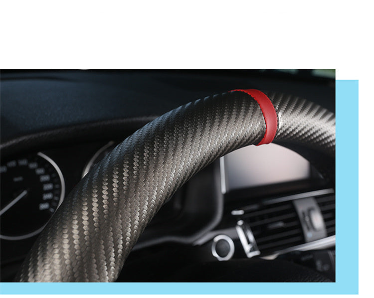 Carbon Fiber Leather Steering Wheel Cover - AMI Electronics & Sounds