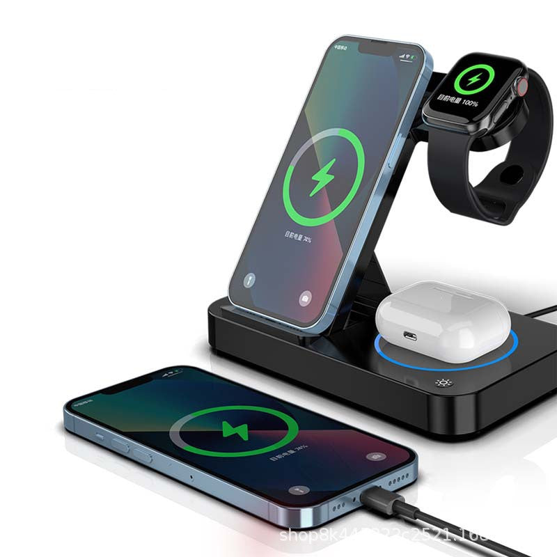 Folding Three-in-one Wireless Charging Stand - AMI Electronics & Sounds