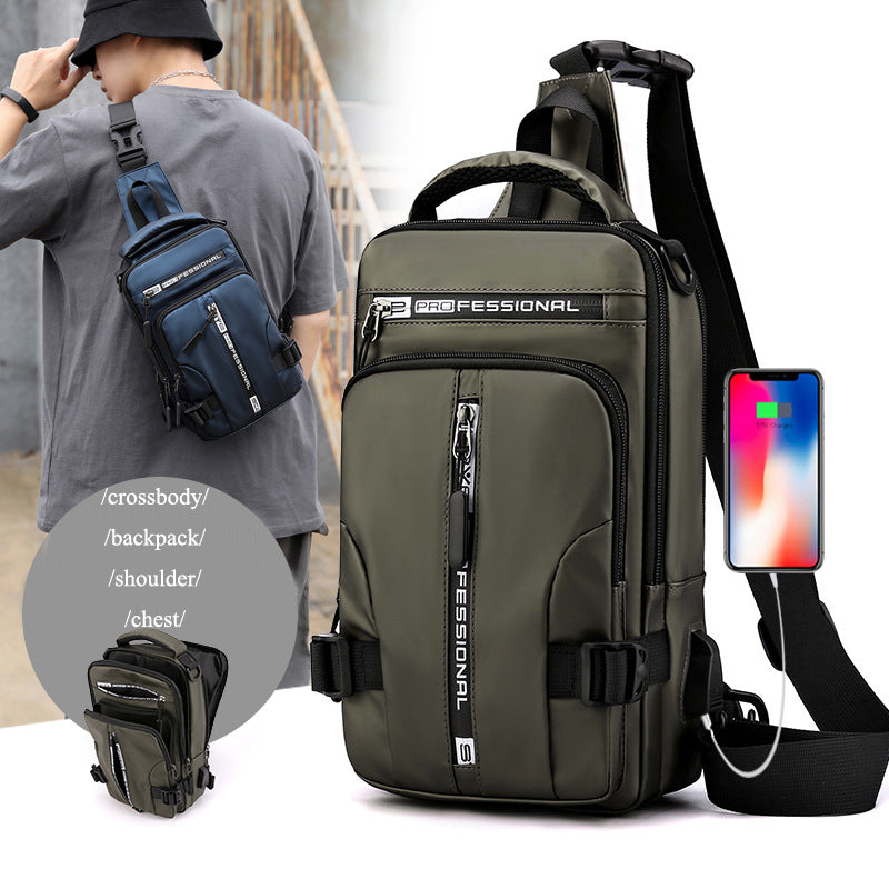 Crossbody Bags Men Multifunctional Backpack Shoulder Chest Bags - AMI Electronics & Sounds