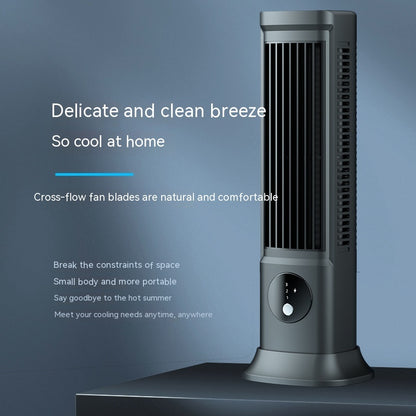 Silent And Portable USB Desktop Vertical Leafless Tower Fan - AMI Electronics & Sounds