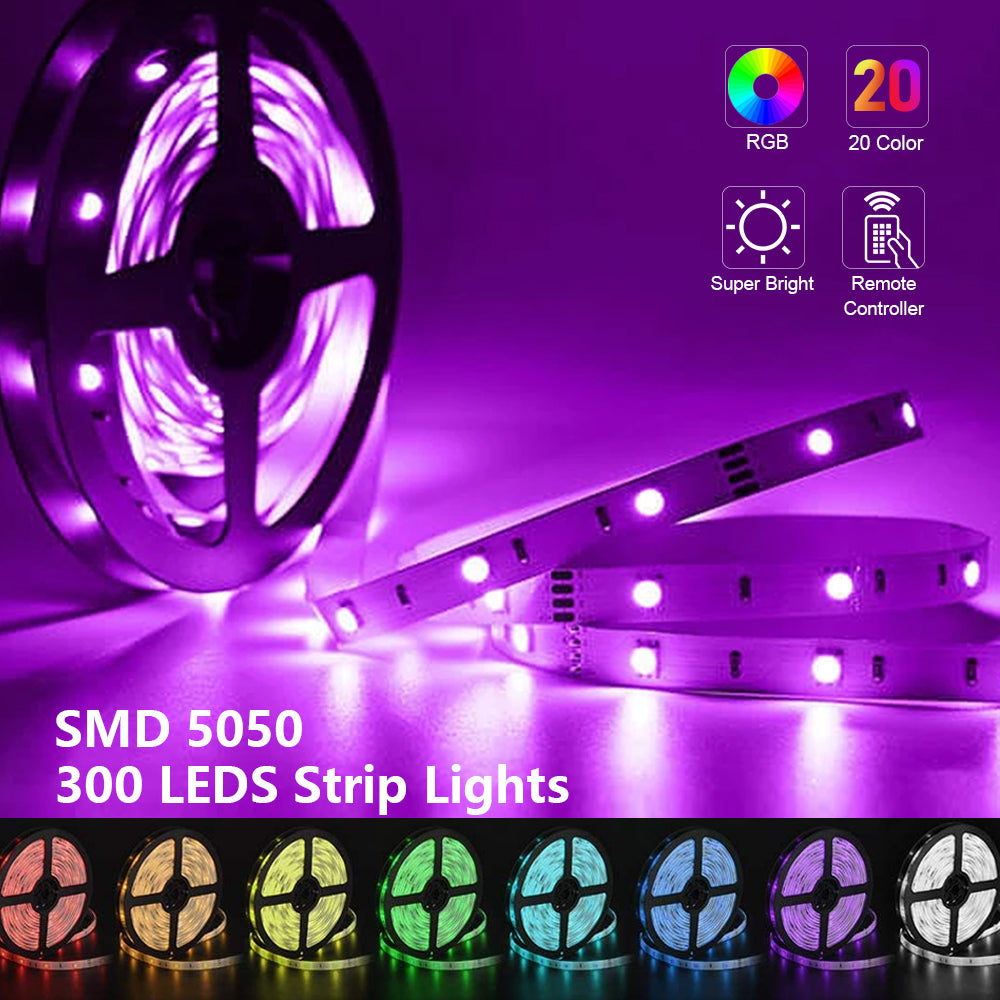 RGB 5050 Flexible Led Strip Lights SMD 12V DC - AMI Electronics & Sounds