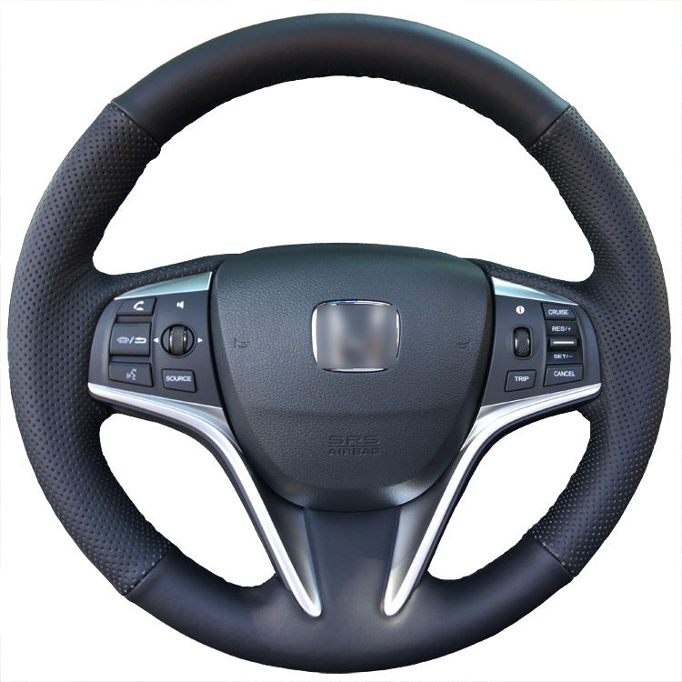 Hand Stitched Leather Steering Wheel Cover - AMI Electronics & Sounds